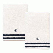 El Ganso - Set de 2 Serviettes de Douche couleur Blanc Écru 70x140cm 100% Coton 500GSM - blanc PK7359