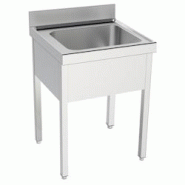 EURAST - Evier avec support 1 cuve 500x400x250 - 600x600x850 mm - 20410606 - inox 20410606 EURAST - Evier avec support 1 cuve 500x400x250 - 600x600x850 mm - 20410606 - inox 20410606