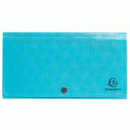 Exacompta - Réf. 55399E - Carton de 5 Trieurs valisette midi Pop'N Co - couverture et intérieur en PP - dos extensible - fermeture par bouton pressi