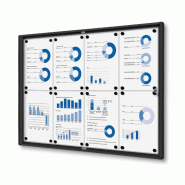 Exposiciónate Vitrine Intérieure Verrouillable Economy SCXS 6x A4 Noir SCXS6xA4C9005 - noir aluminium SCXS8xA4C9005