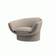 Fauteuil lounge LUNA - Granit crème