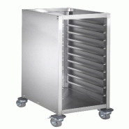 GastroHero Chariot à plateaux ECO 10 fermé GN 1/1 - inox TWG10-GN1/1