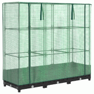 Helloshop26 - Jardinière bac lit surélevé plantes fleurs terrasse jardin surélevée avec housse aspect rotin 120 x 40 x 123 cm noir 02_0038735 - 3 Helloshop26 - Jardinière bac lit surélevé plantes fleurs terrasse jardin surélevée avec housse aspect rotin 120 x 40 x 123 cm noir 02_0038735 - 3