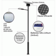 Lampadaire urbain solaire / led / en acier galvanisé