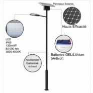 Lampadaire solaire LED pour l'éclairage des autoroutes, routes, ponts, rues piétonnes,...- 60W-600W