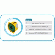 Lecteur mural encastré rfid - nfc 13.56 mhz - référence: 7102-x-v2