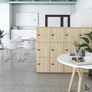 Meuble avec 12 casiers - Mobel Linea - A clé, 4 x 3 cases