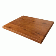 Plateau rectangle de table d'extérieur Werzalit  60x70cm décor Pin
