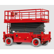 Plateforme à ciseaux tout-terrain - Capacité de charge 1000 kg - Hauteur de travail 32 m - ES3225RT - MAGNITH