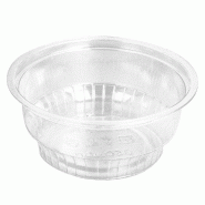 Pot à glace transparent PET 150ml Ø9,5x3,8cm par 1000