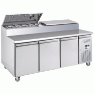 Saladette réfrigérée à capot et 8 bacs GN 1/3 - 3 portes | Afi - AAS37PP