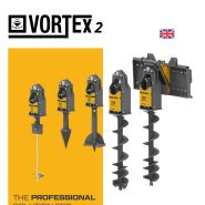 Tarière hydraulique multifonction CANGEO VORTEX 2 - forage, cône fendeur et dessouchage