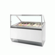 Vitrine congélateur de crème glacée blanc vitre plate - 1496x1054x1... - PMILLENNIUM ST16