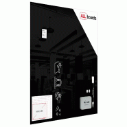 ALLboards Tableau Noir en Verre 150x120 cm - noir TS150x120BK