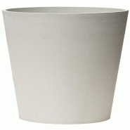 ArtPlast - Pot Ø15x13 cm en forme de cône tronqué, blanc - Collection LEONARDO - blanc plastique polypropylène ZA2389