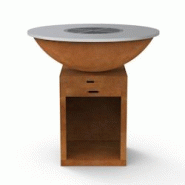 Brasero AHL Ø100cm en Acier Corten - marron acier AHL-BG2-A