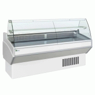 Comptoir d'exposition Bombé Froid ventilé 3P 2500x820mm AFI - Blanc