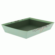 Corbeille carton rectangle Verdo 26x20 - Corbeille carton rectangle Verdo 26x20 -