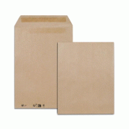 GPV Boîte de 250 pochettes Everyday kraft brun 229x324/C4, 120 g/m², autocollantes - 3250650042265