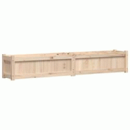 Helloshop26 - Jardinière bac lit surélevé plantes fleurs terrasse jardin 180 x 31 x 31 cm bois de pin massif marron 02_0037470 - 3000213874310 Helloshop26 - Jardinière bac lit surélevé plantes fleurs terrasse jardin 180 x 31 x 31 cm bois de pin massif marron 02_0037470 - 3000213874310