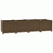 Helloshop26 - Jardinière lit surélevé plantes fleurs jardin 160 x 40 x 38 cm polypropylène 02_0000919 - 3000072541538 Helloshop26 - Jardinière lit surélevé plantes fleurs jardin 160 x 40 x 38 cm polypropylène 02_0000919 - 3000072541538