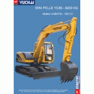 Mini-pelles yc85 - 8200 kg