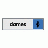 Plaquette signalétique plexiglas de couleur dames