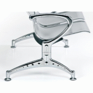 Poutre d'accueil Design en métal Yoni. - 3 places