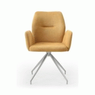 SalesFever Fauteuil | Fonction de rotation à 180° | tissu structurel | L 60 x P 62 x H 89 cm | Jaune - jaune multi-matériau 396636 SalesFever Fauteuil | Fonction de rotation à 180° | tissu structurel | L 60 x P 62 x H 89 cm | Jaune - jaune multi-matériau 396636