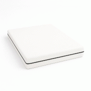 THE WHITE STONE Matelas 120x190 cm ressorts ensachés, mousse hypoallergénique, H24 cm, orthopédique, housse antiacarien - blanc multi-matériau FUZ
