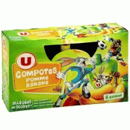 U LOONEY TUNES COMPOTE GOURDES ALLÉGÉE POMME BANANE X 6 540 G U LOONEY TUNES COMPOTE GOURDES ALLÉGÉE POMME BANANE X 6 540 G