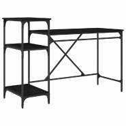 VidaXL Bureau Chêne noir 135 x 50 x 90 cm Bois d'ingénierie Modèle Orion Plus - 881284_0