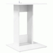 VidaXL Table d'appoint Blanc 45 x 40 x 62,5 cm Bois d'ingénierie Modèle Patio Eclipse Prime - 8000348