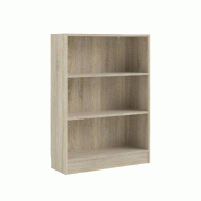 WellHome - Bibliothèque étagère avec 2 étagères en coloris Chêne 79 x 27 x 108 cm - Turia - marron multi-matériau WH16948 WellHome - Bibliothèque étagère avec 2 étagères en coloris Chêne 79 x 27 x 108 cm - Turia - marron multi-matériau WH16948