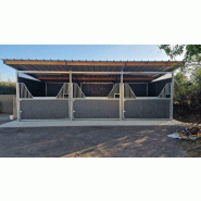 3 boxes en ligne en résine - BOXRES3 - Solution durable et résistante