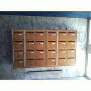 Boite aux lettres bois acier Boite aux lettres bois acier