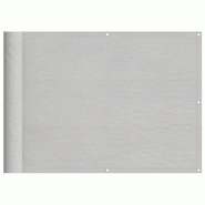 Écran de balcon gris clair 75x1000 cm 100% polyester oxford Modèle Outdoor Beta - 4000006