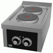 Fourneau électrique professionnel à poser 2 plaques profondeur 750 mm - PCE2P750S