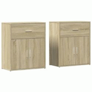 Helloshop26 - Buffet bahut commode armoire meuble de rangement organisateur cuisine salle de séjour salons lot de 2 sonoma 60 x 31 x 02_0036815 - 300 Helloshop26 - Buffet bahut commode armoire meuble de rangement organisateur cuisine salle de séjour salons lot de 2 sonoma 60 x 31 x 02_0036815 - 300