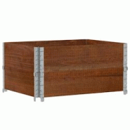 Helloshop26 - Jardinière bac lit surélevé plantes fleurs terrasse jardin 80 x 60 cm bois massif de pin marron 02_0037882 - 3000217821167 Helloshop26 - Jardinière bac lit surélevé plantes fleurs terrasse jardin 80 x 60 cm bois massif de pin marron 02_0037882 - 3000217821167