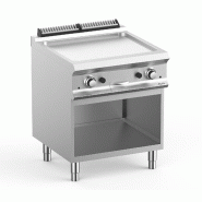 Plaque a snack professionnel gaz sur soubassment libre, 1 plaque ra... - PFTBG77AR