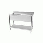 Plonge evier avec sous tablette 1000 x 600 x 950 mm - STSK106R