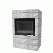 Poêles-cheminées - xp68-box ollaire finition black
