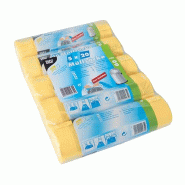 Starpak 100 sacs poubelle avec lien coulissant, HDPE 60 l 71 cm x 64 cm jaune - jaune plastique polypropylène 12435