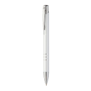 Stylo à bille en aluminium - couleur argenté - encre bleue - 14g Stylo à bille en aluminium - couleur argenté - encre bleue - 14g
