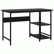 VidaXL Bureau d'ordinateur Noir 105x50x72 cm MDF et métal Modèle Atlas Advance - 20550