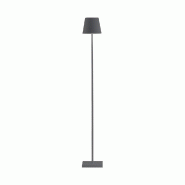 Zafferano Lampe LED Poldina Pro L Gris Foncé rechargeable et dimmable 122cm avec batterie jusqu'à 12 heures - gris 8052536910232 Zafferano Lampe LED Poldina Pro L Gris Foncé rechargeable et dimmable 122cm avec batterie jusqu'à 12 heures - gris 8052536910232