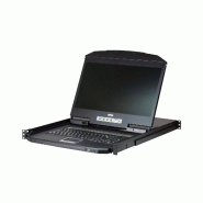 ATEN CL3116NX Commutateur KVM VGA LCD de 18,5" Ã un seul rail PS/2-USB 16 ports , FR-Layout ATEN CL3116NX Commutateur KVM VGA LCD de 18,5" Ã un seul rail PS/2-USB 16 ports , FR-Layout