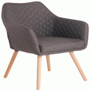 CLP Chaise de salle à manger Gent Tissu Gris foncé - 311628 CLP Chaise de salle à manger Gent Tissu Gris foncé - 311628