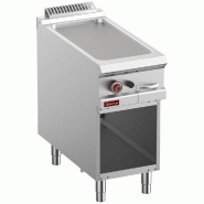 Diamond - Plaque de cuisson lisse gaz module 1/2, armoire ouverte - réf. G9/PLA4-N - inox AKS-G9/PLA4-N